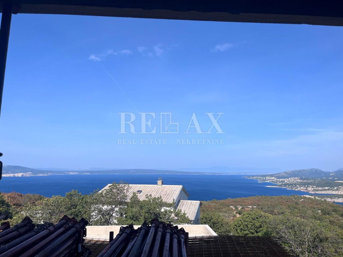 Klenovica, Poljice - la costruzione è iniziata con vista panoramica