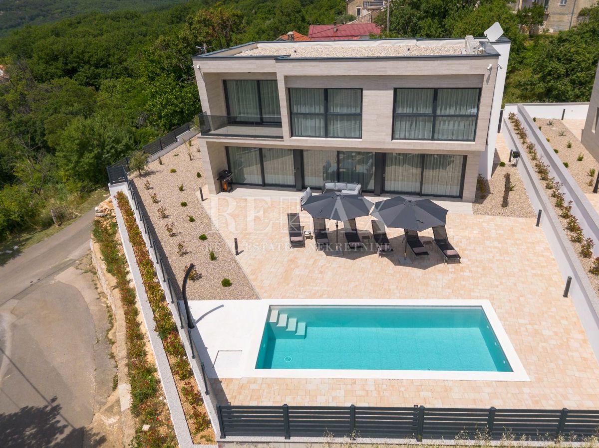 Bribir - villa di nuova costruzione con vista mare