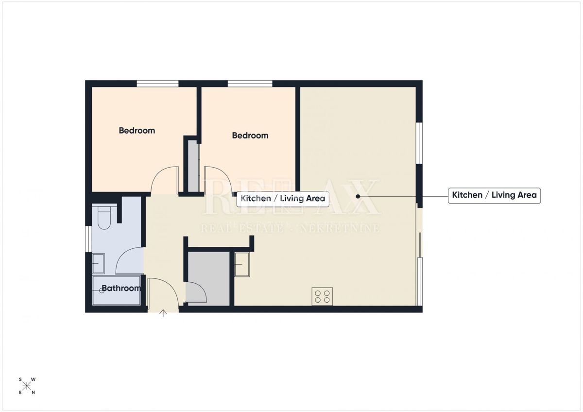 Isola di Krk, Bogovići - appartamento con piscina e giardino