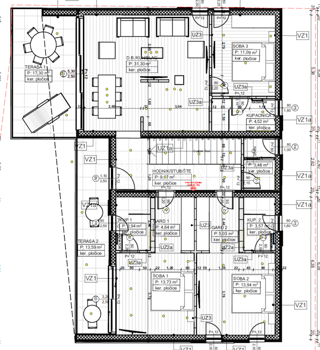 Appartamento Krk, 130,81m2