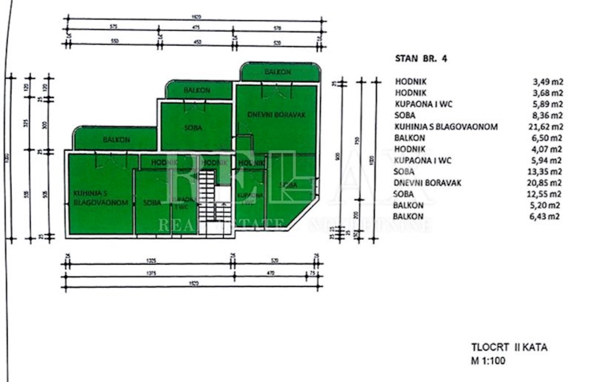 Appartamento con giardino e garage