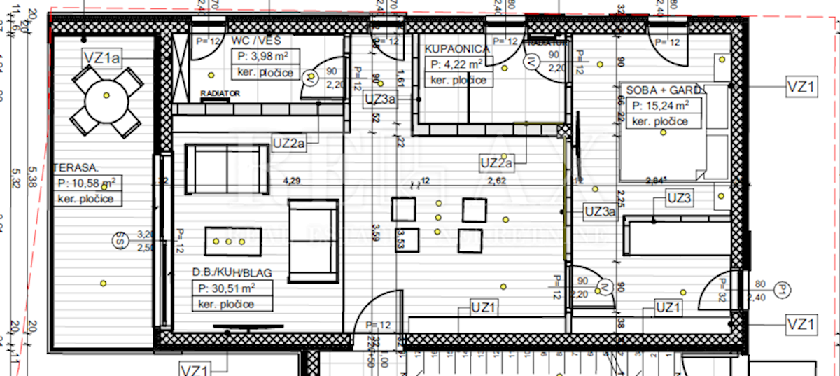 Appartamento Krk, 59,24m2