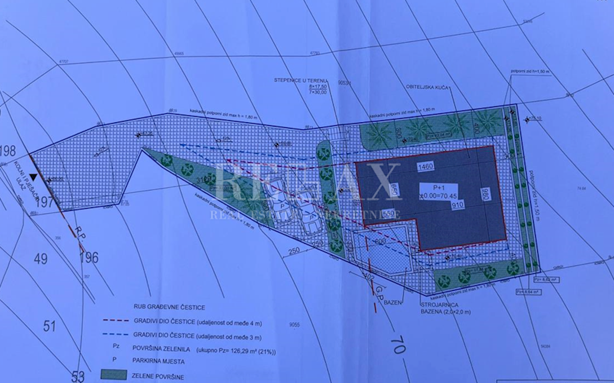 Lotto edificabile con permesso di costruzione per villa urbana