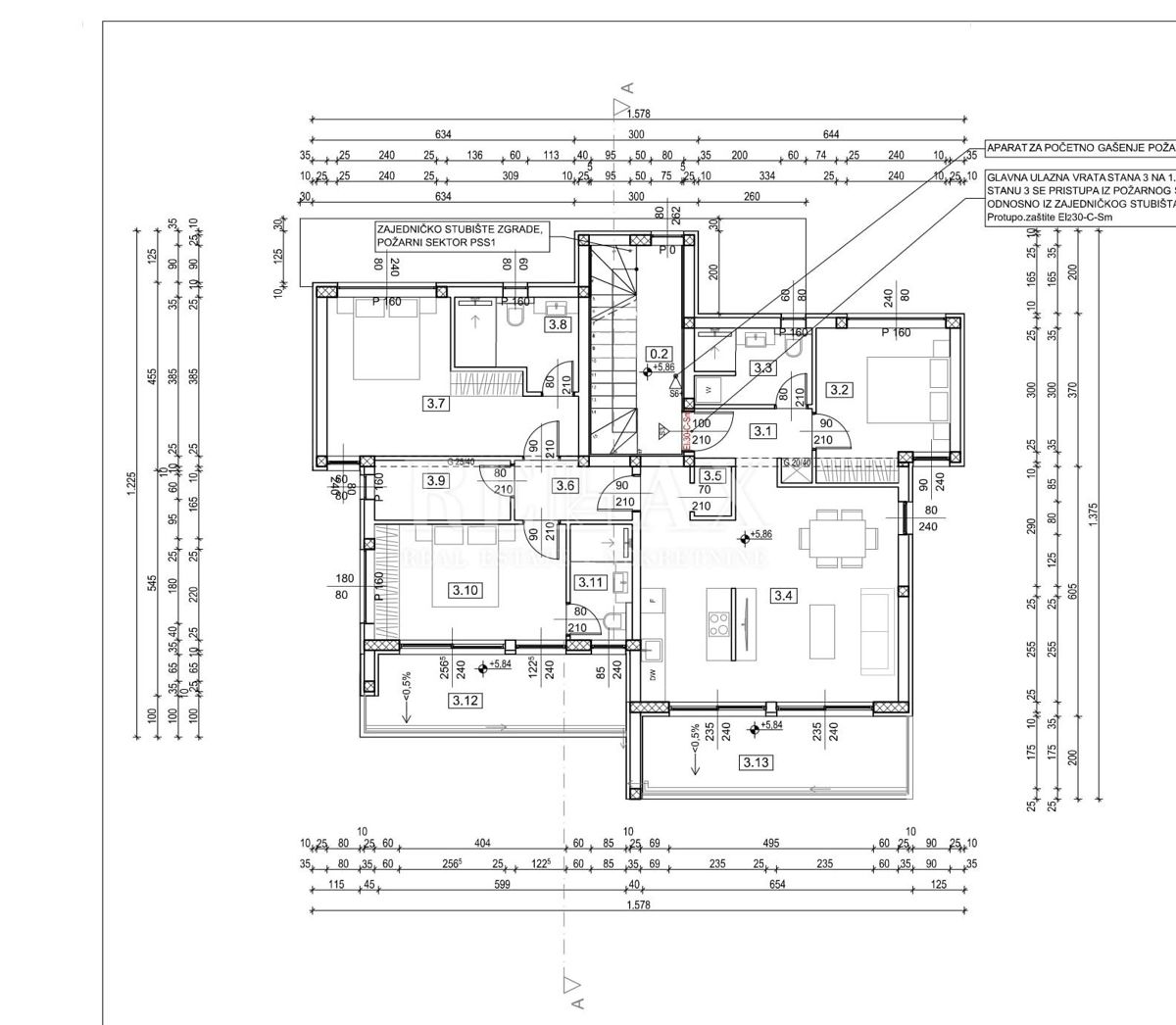 Dramalj - appartamento con vista mare, nuova costruzione