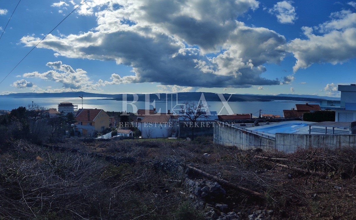 CRIKVENICA - Ampio terreno edificabile con vista panoramica