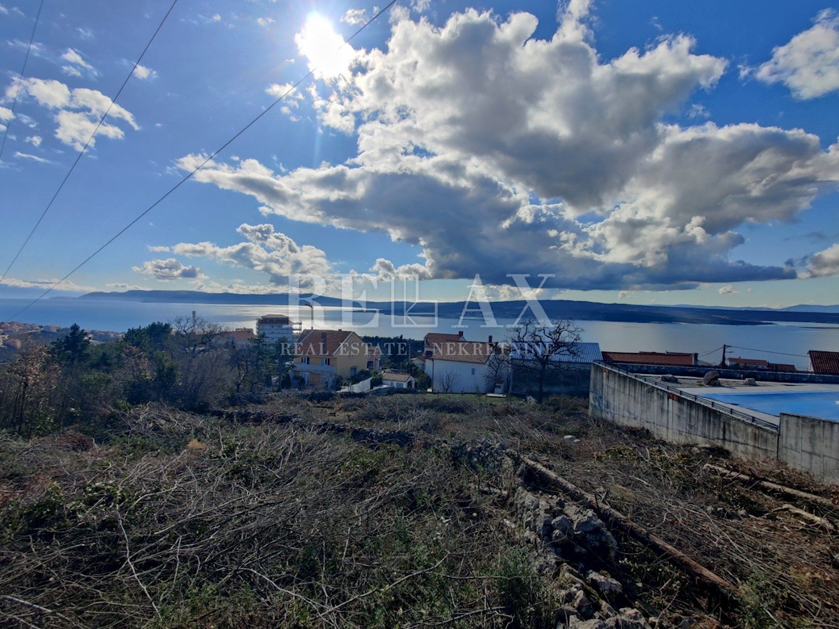 CRIKVENICA - Ampio terreno edificabile con vista panoramica