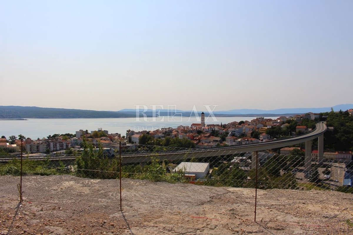 CRIKVENICA - Terreno edificabile con bella vista panoramica