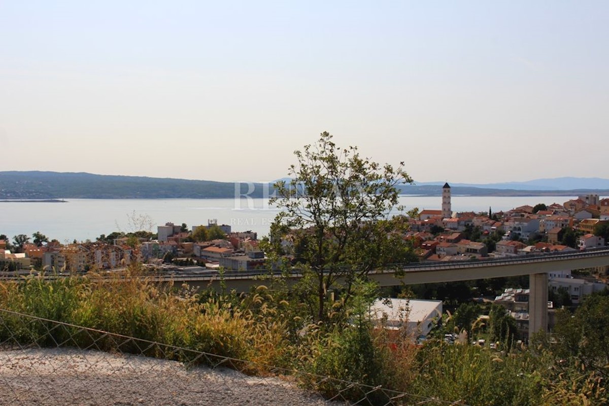 CRIKVENICA - Terreno edificabile con bella vista panoramica