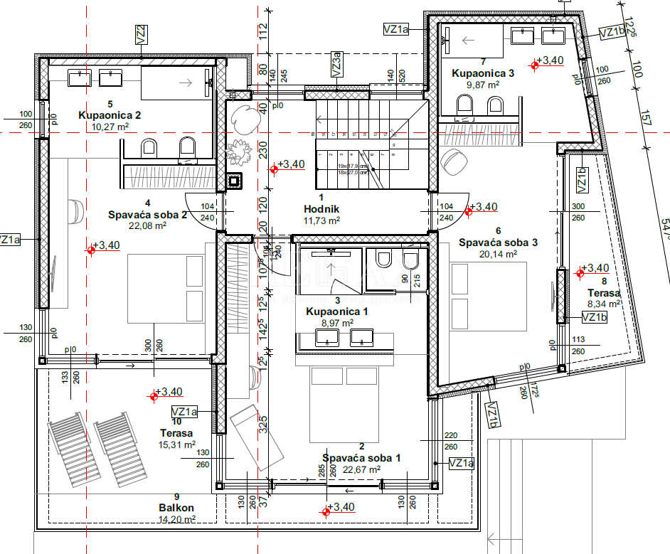 LINARDIĆI, KRK - Casa moderna con piscina