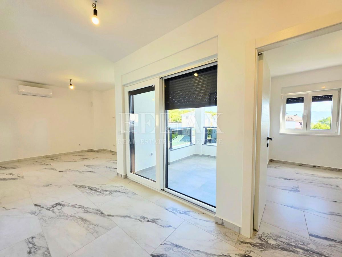 Krk, Čižići - appartamento con 2 camere da letto, nuova costruzione