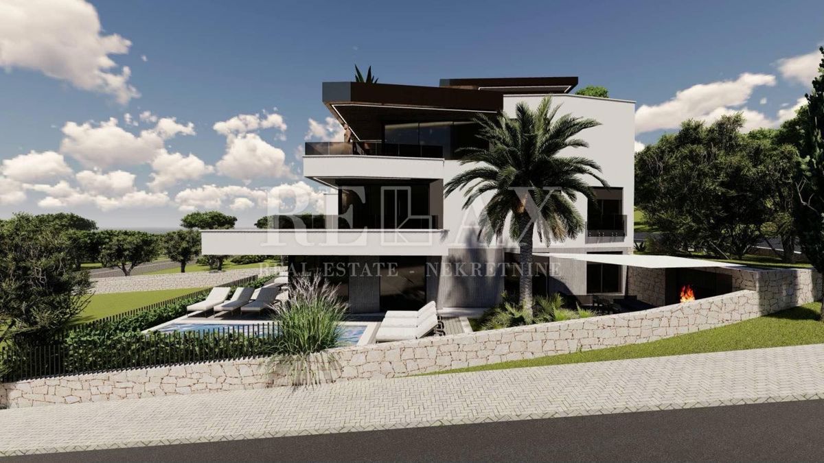 KRK - Lussuoso appartamento con piscina al piano terra di un nuovo edificio