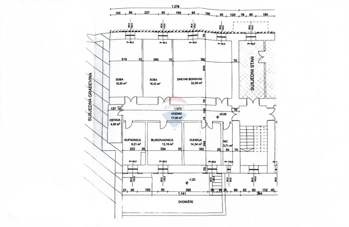 Appartamento Centar, Rijeka, 126m2