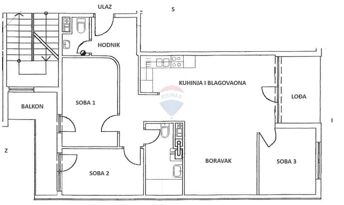 Appartamento Črnomerec, 97,36m2