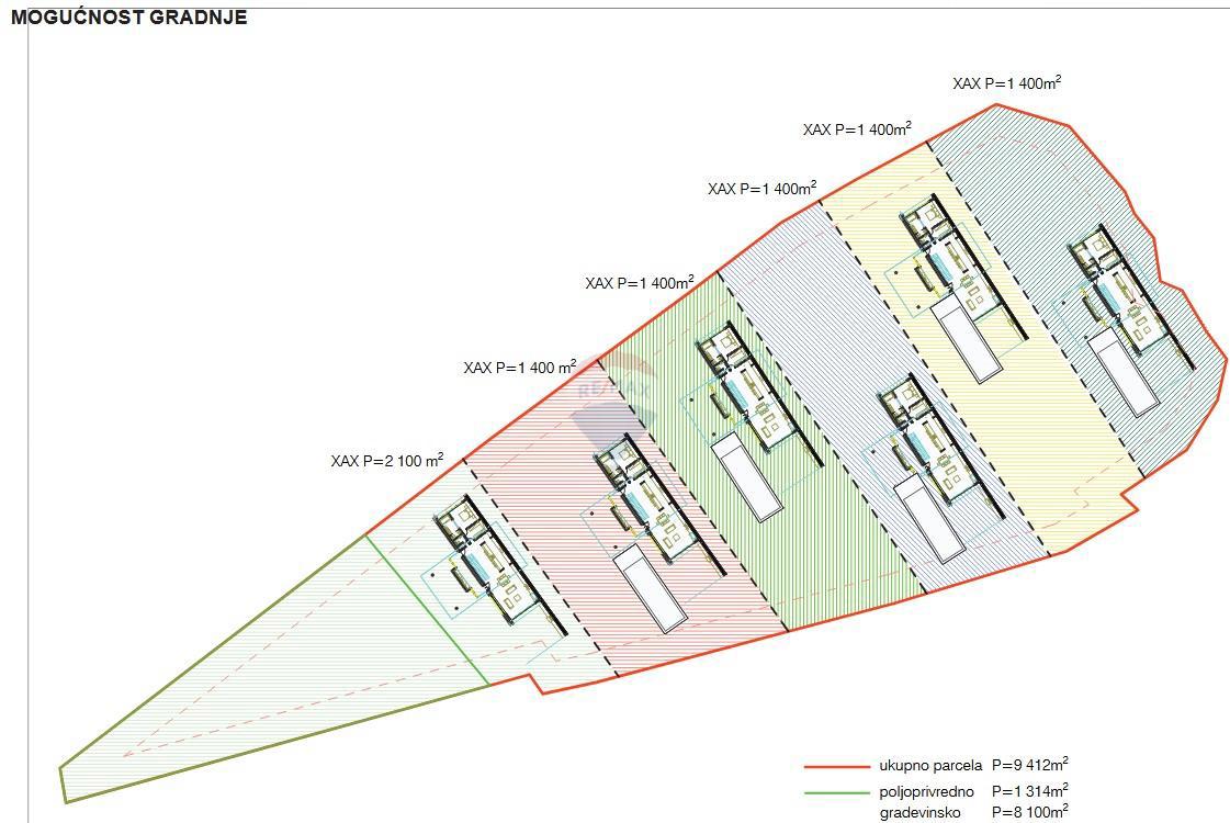 Terreno edificabile Mrgani, Kanfanar, 9.487m2