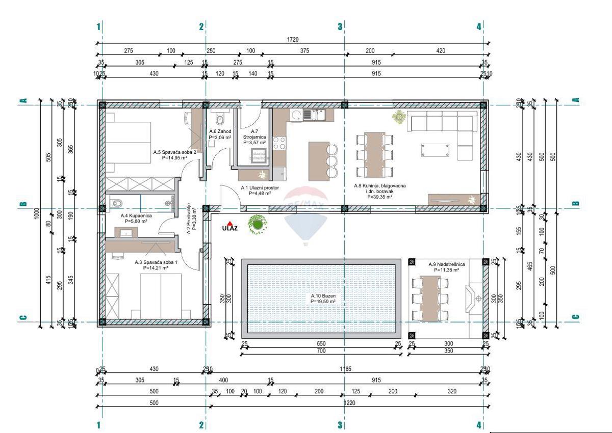 Casa Rovinjsko Selo, Rovinj, 100m2