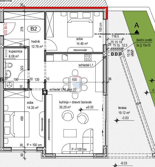 Appartamento Kanfanar, 83m2