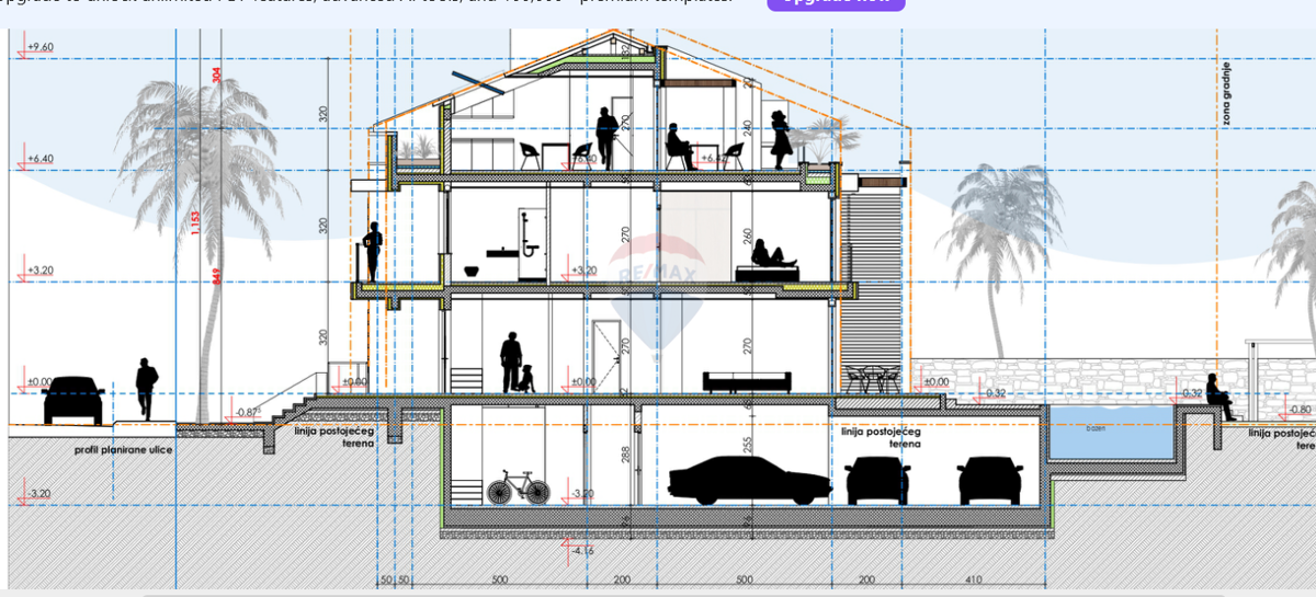 Istria, Rovigno – terreno edificabile con permesso di costruzione per 5 appartamenti, vicino alla spiaggia.