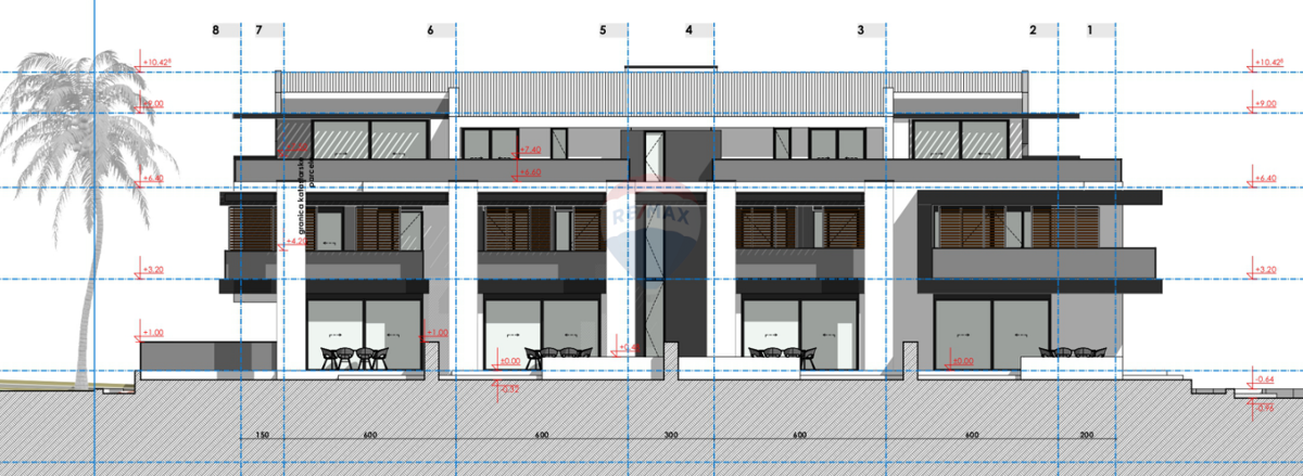 Istria, Rovigno – terreno edificabile con permesso di costruzione per 5 appartamenti, vicino alla spiaggia.