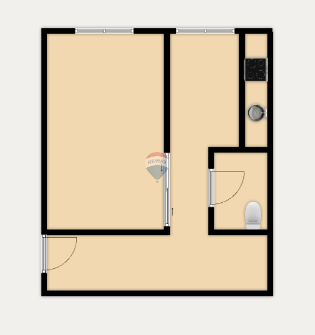 Appartamento Zamet, Rijeka, 36m2