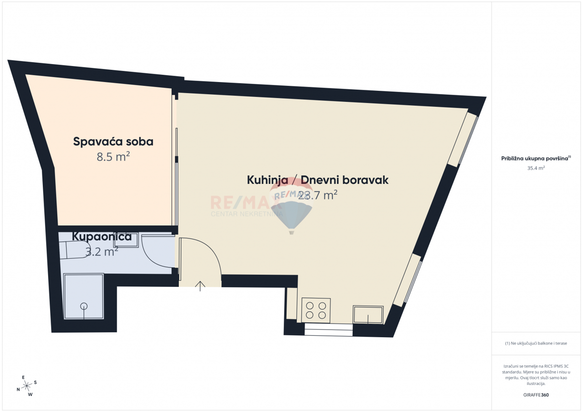 Appartamento Rovinj, 35m2