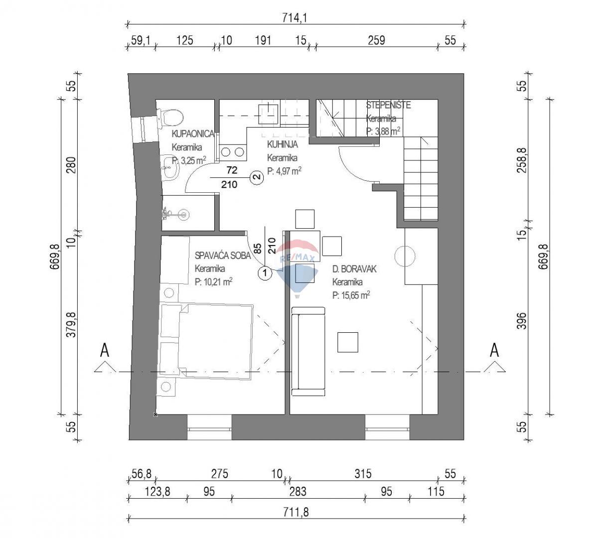 Appartamento Rovinj, 35m2