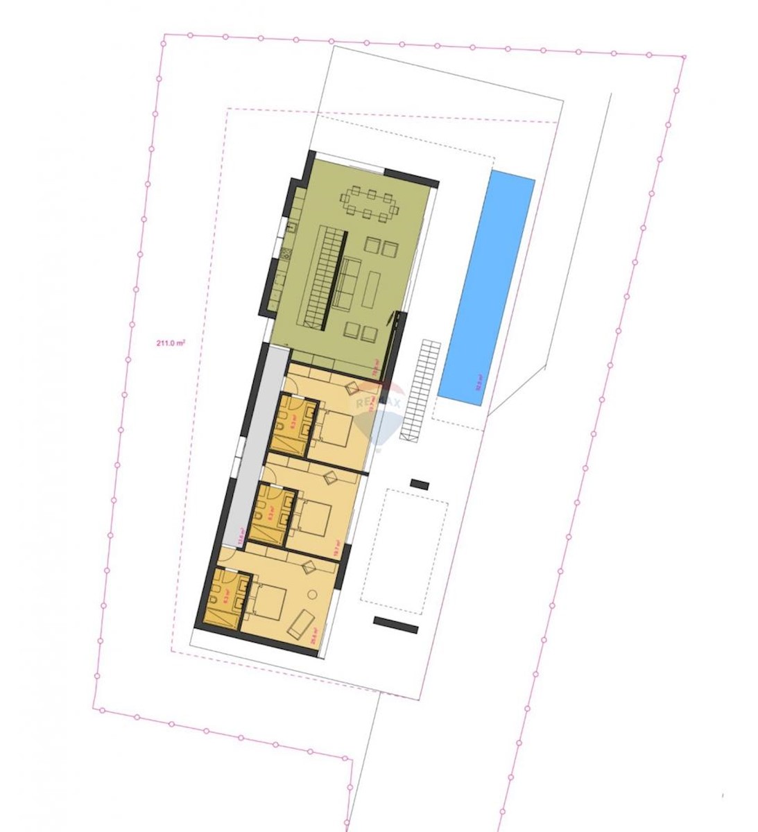 Terreno edificabile Veprinac, Opatija - Okolica, 1.096m2