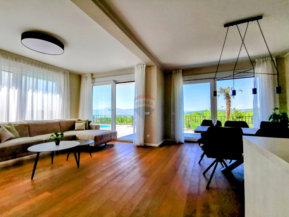 Kraljevica, Šmrika, villa con piscina e vista mare