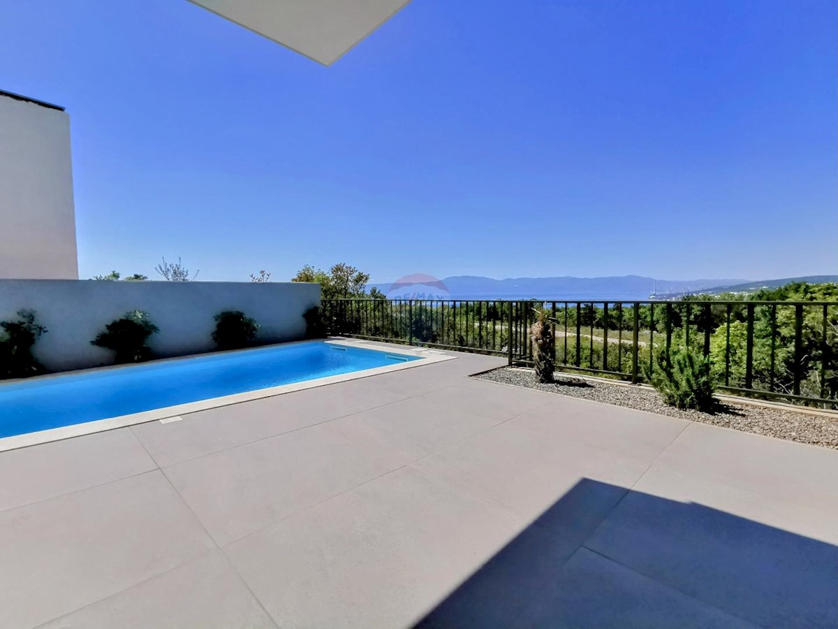 Kraljevica, Šmrika, villa con piscina e vista mare