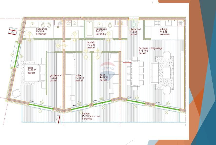 Appartamento Poreč, 138,44m2