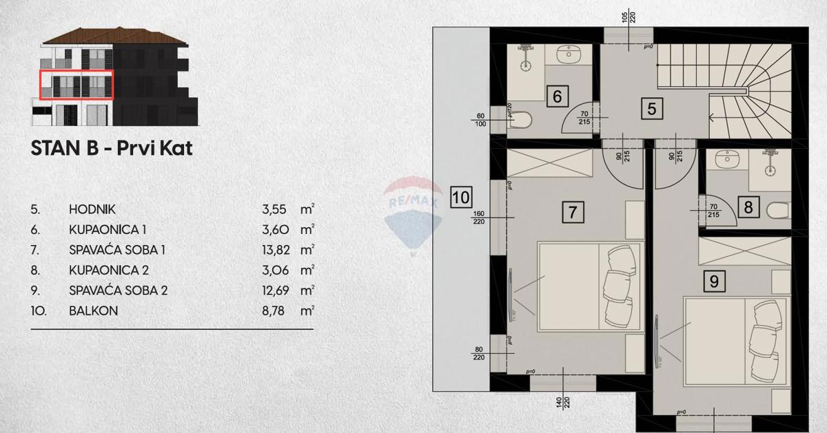 Terreno edificabile Hlapa, Dobrinj, 554m2