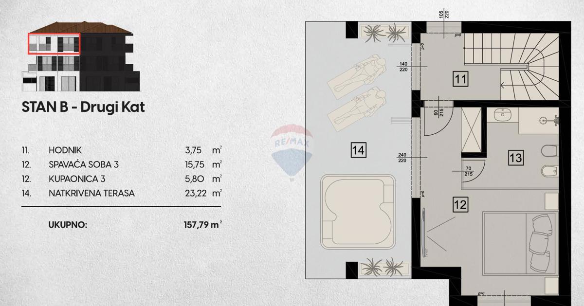 Terreno edificabile Hlapa, Dobrinj, 554m2