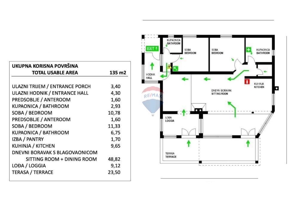 Appartamento Lovran, 110,51m2