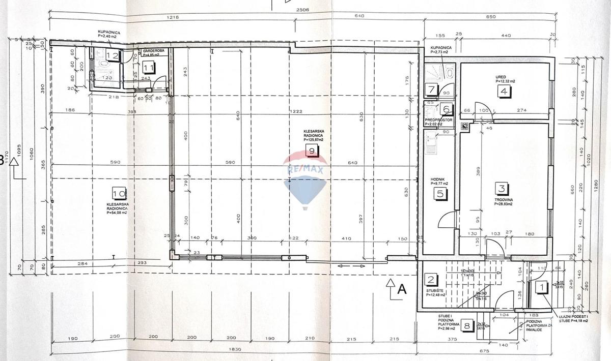 Attività commerciale Moščenica, Petrinja, 360m2
