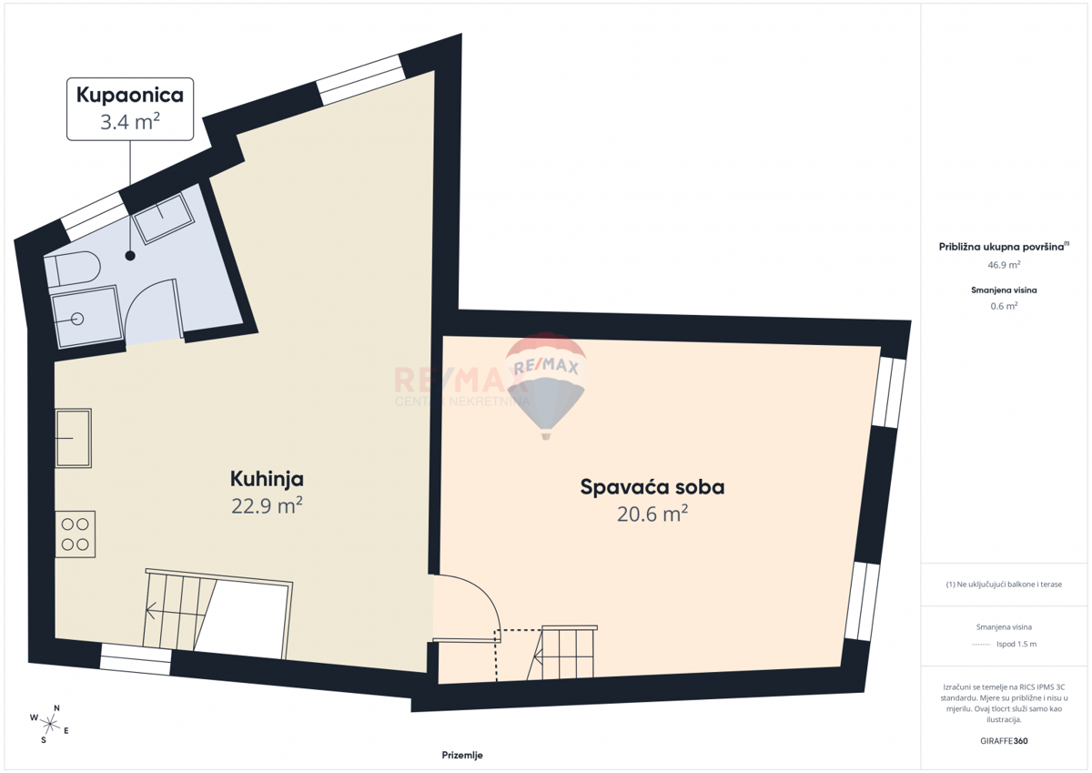 Appartamento Rovinj, 60m2