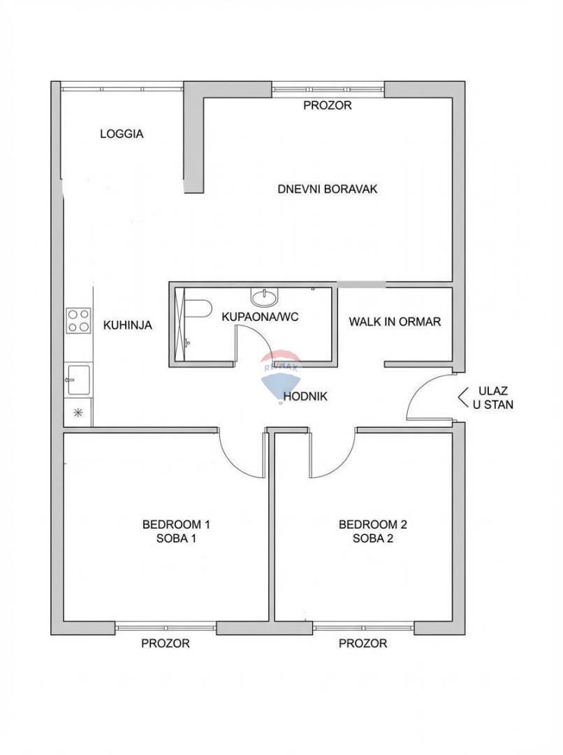 Appartamento Senj, 64,73m2