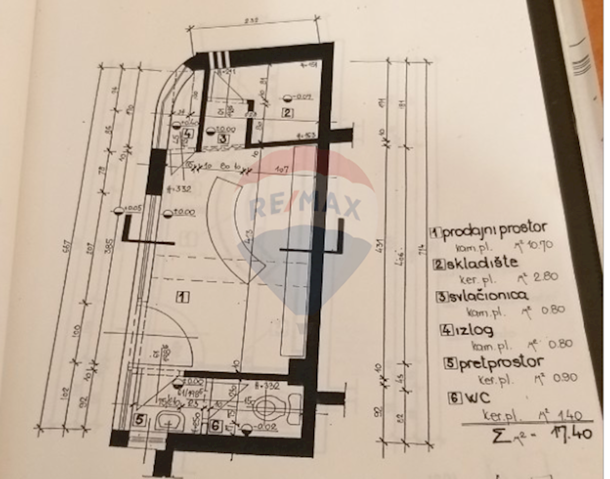 Attività commerciale Poreč, 16,04m2