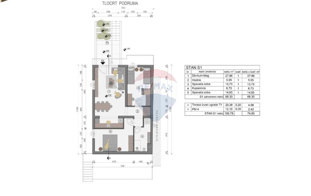 Appartamento Fažana, 75m2