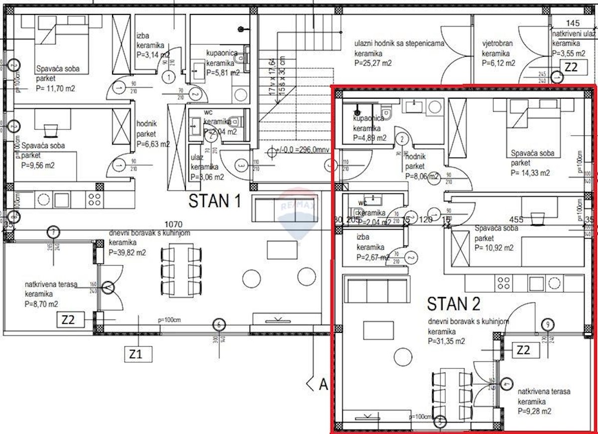 Appartamento Kanfanar, 83,54m2