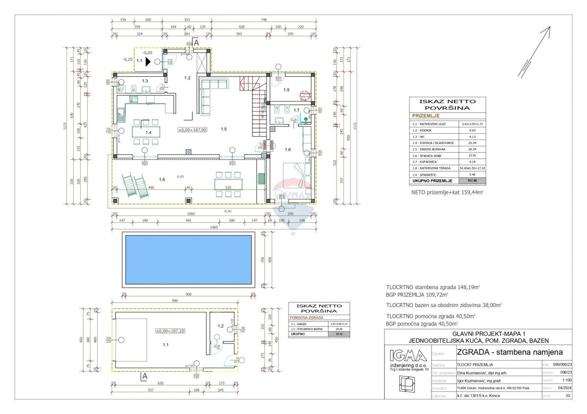 Terreno edificabile Krnica, Marčana, 600m2
