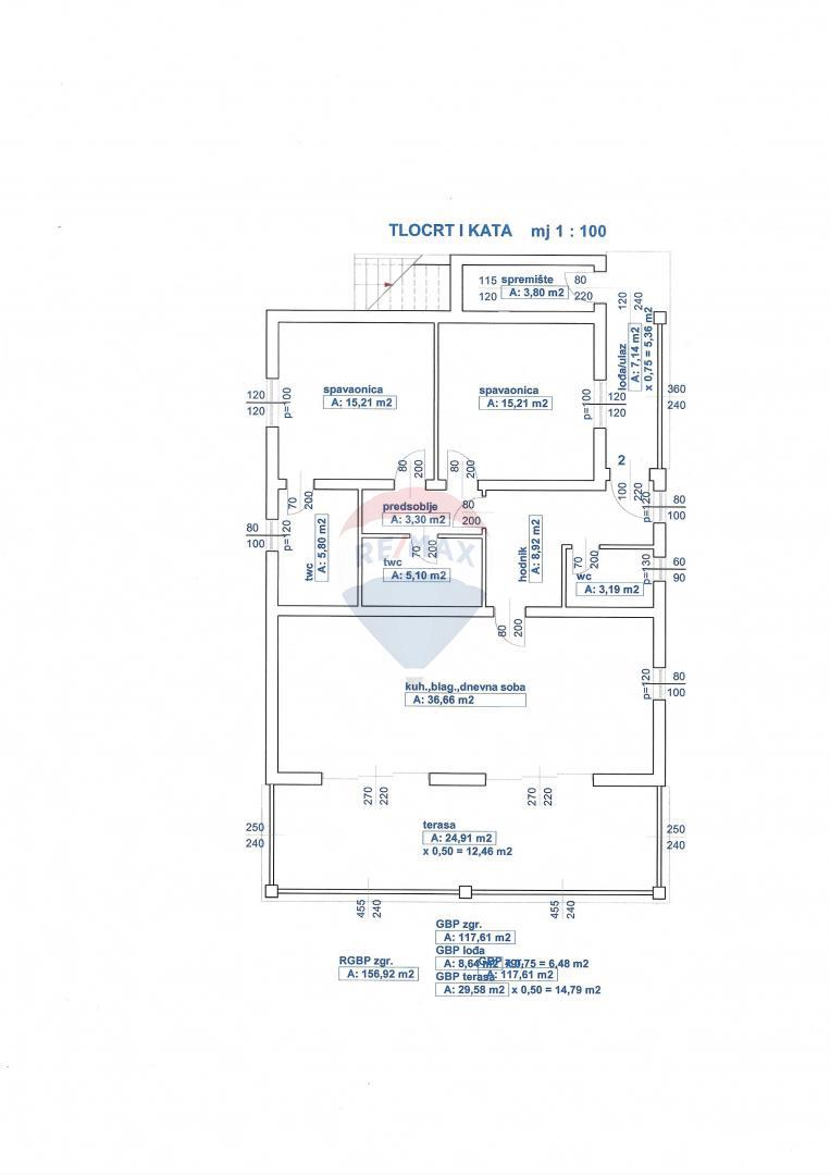 Appartamento Banjol, Rab, 117m2