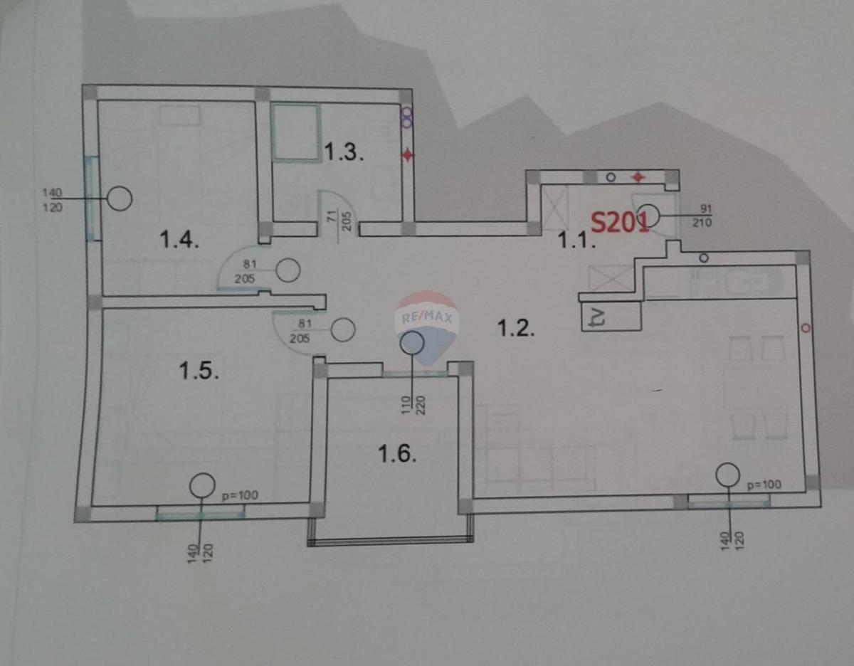 Appartamento Peroj, Vodnjan, 64,17m2