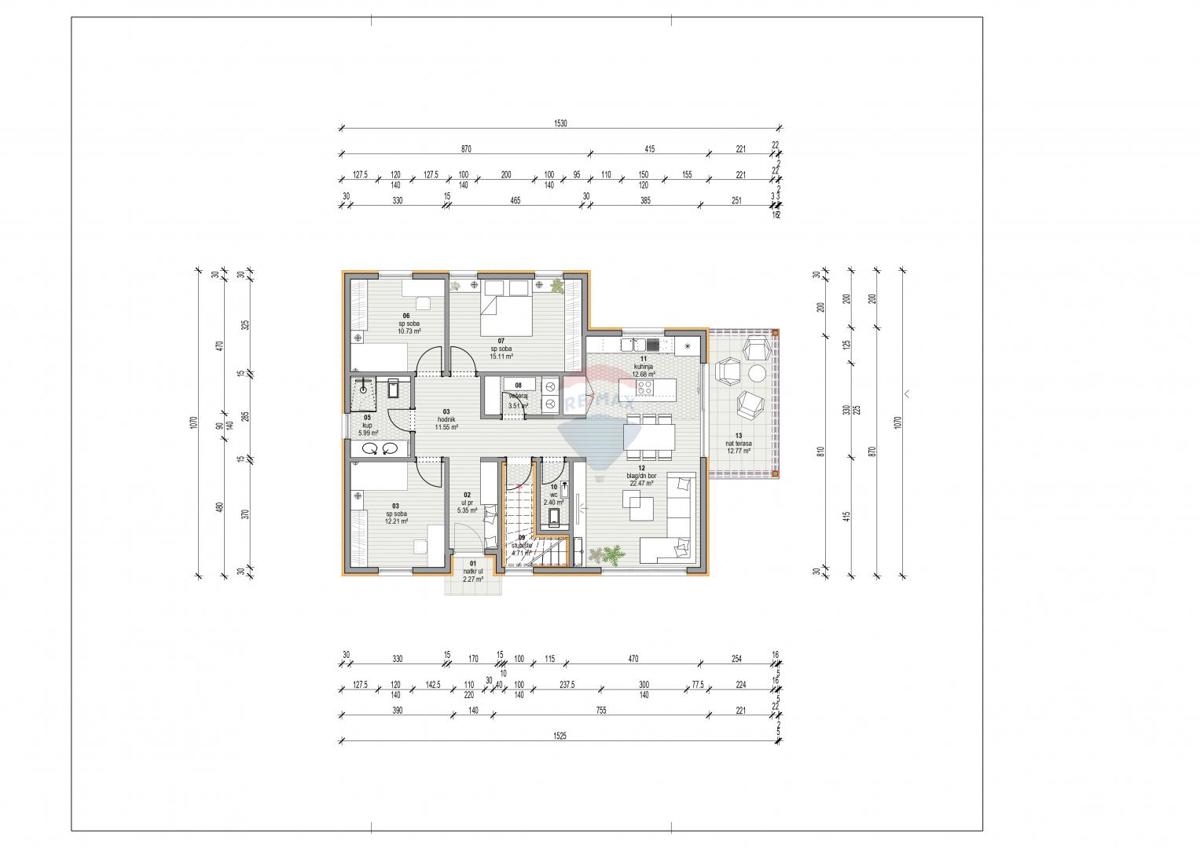 Terreno edificabile Svilno, Rijeka, 1.909m2