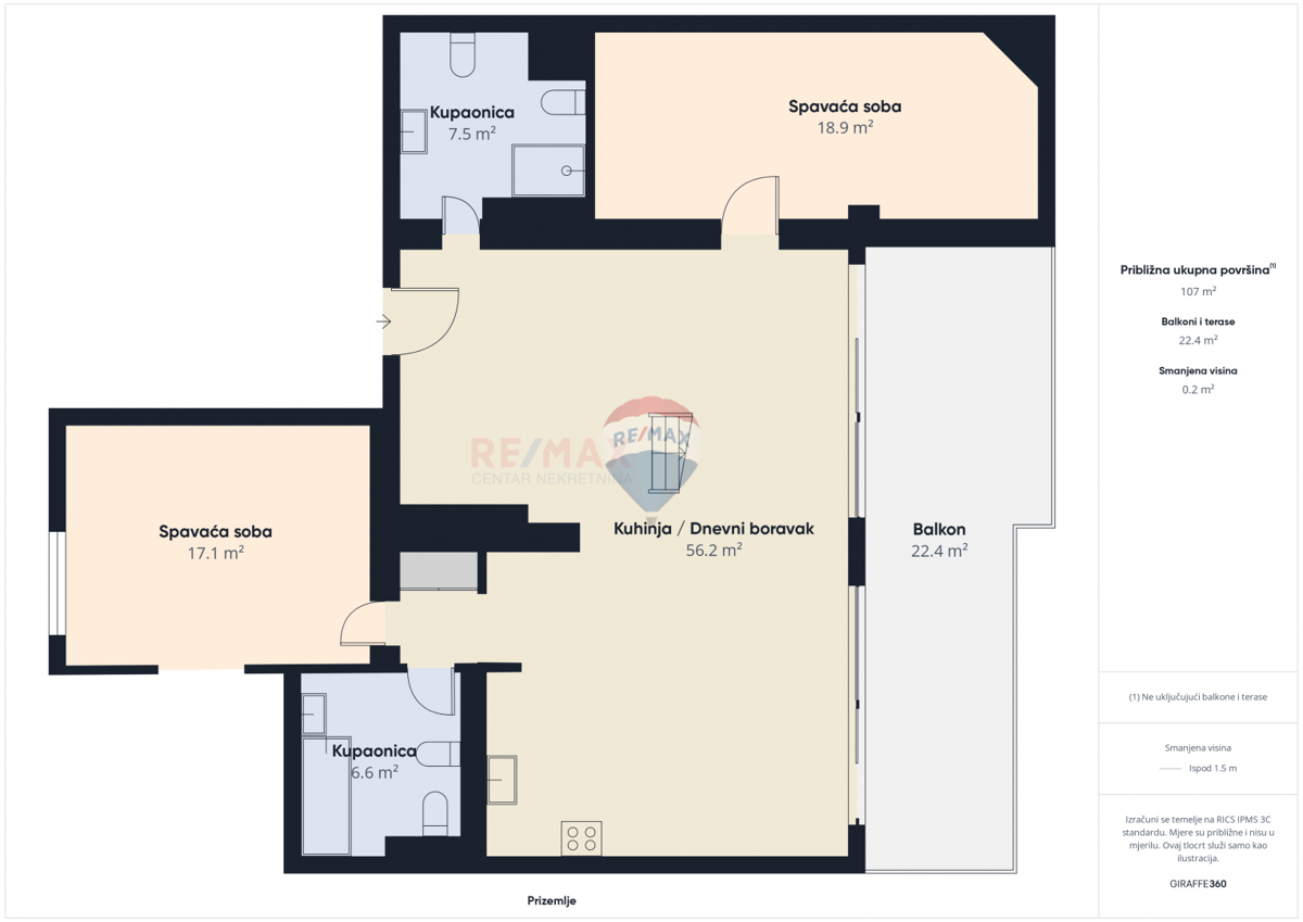 Crikvenica, Selce – Appartamento quadrilocale in prima fila sul mare