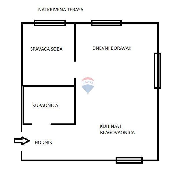 Appartamento Kajzerica, Novi Zagreb - Zapad, 49,15m2