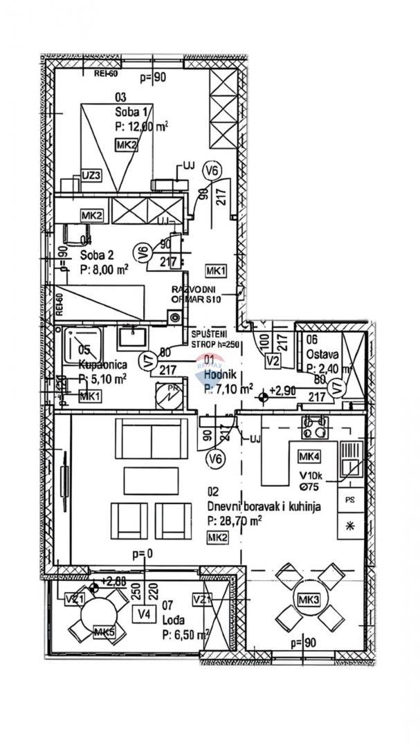 Appartamento Dražice, Jelenje, 69,80m2