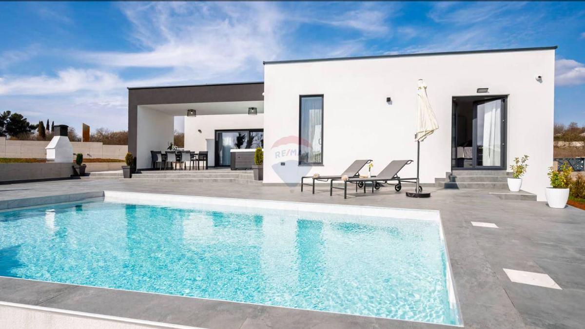 Istria, Žminj - Moderna casa a un piano con piscina, palestra e sauna