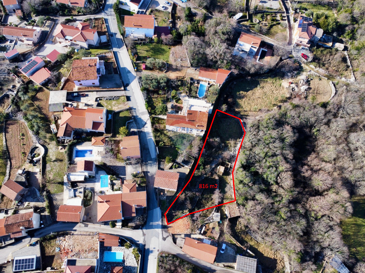 Dobrinj, Gabonjin – Terreno edificabile, 914 m²