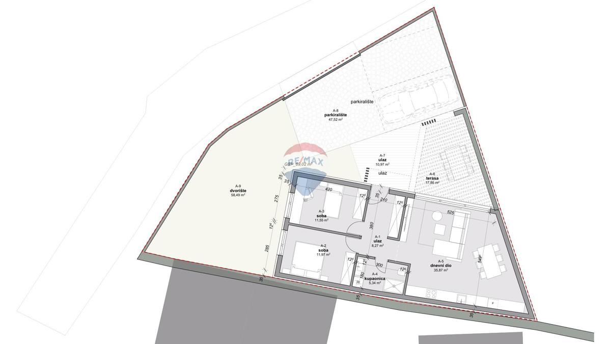 Terreno edificabile Umag, 231m2