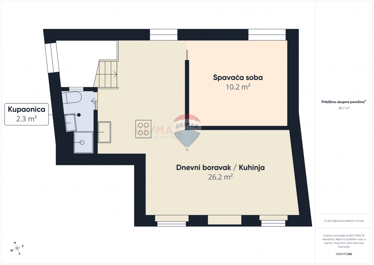 Appartamento Rovinj, 44m2