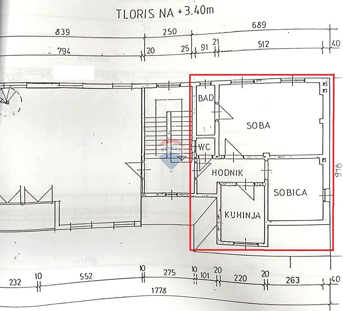 Appartamento Donji grad, Donji Grad, 39m2